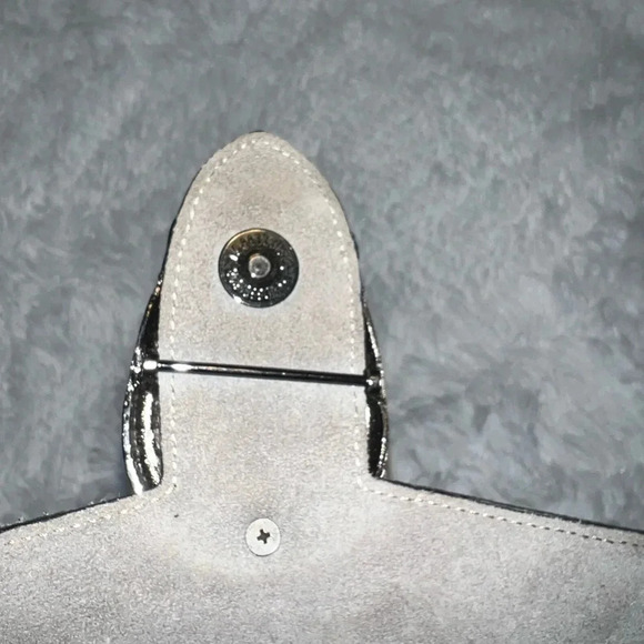 Made in Italy Borse in Pelle Genuine Leather Suede Metal Crossbody Should Clutch - Picture 5 of 7